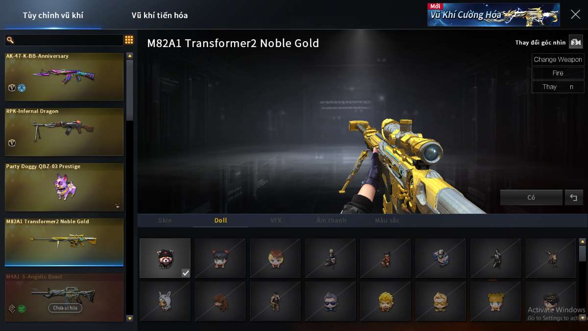 shop acc cf uy tin gia re